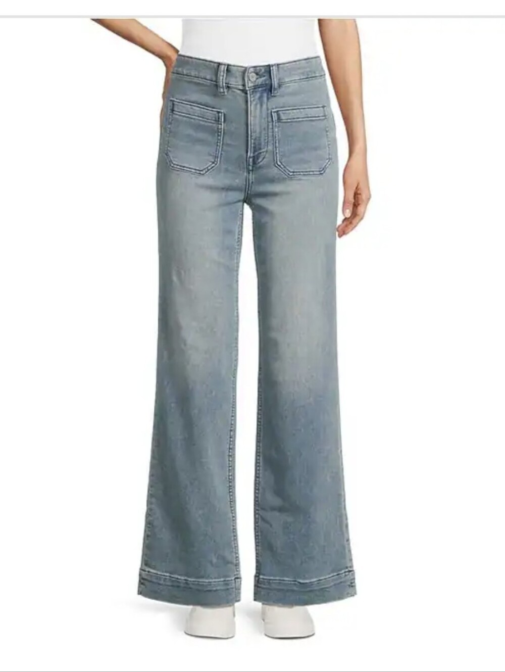 Faherty Stretch Terry Patch Pocket High Rise Jeans Size 26